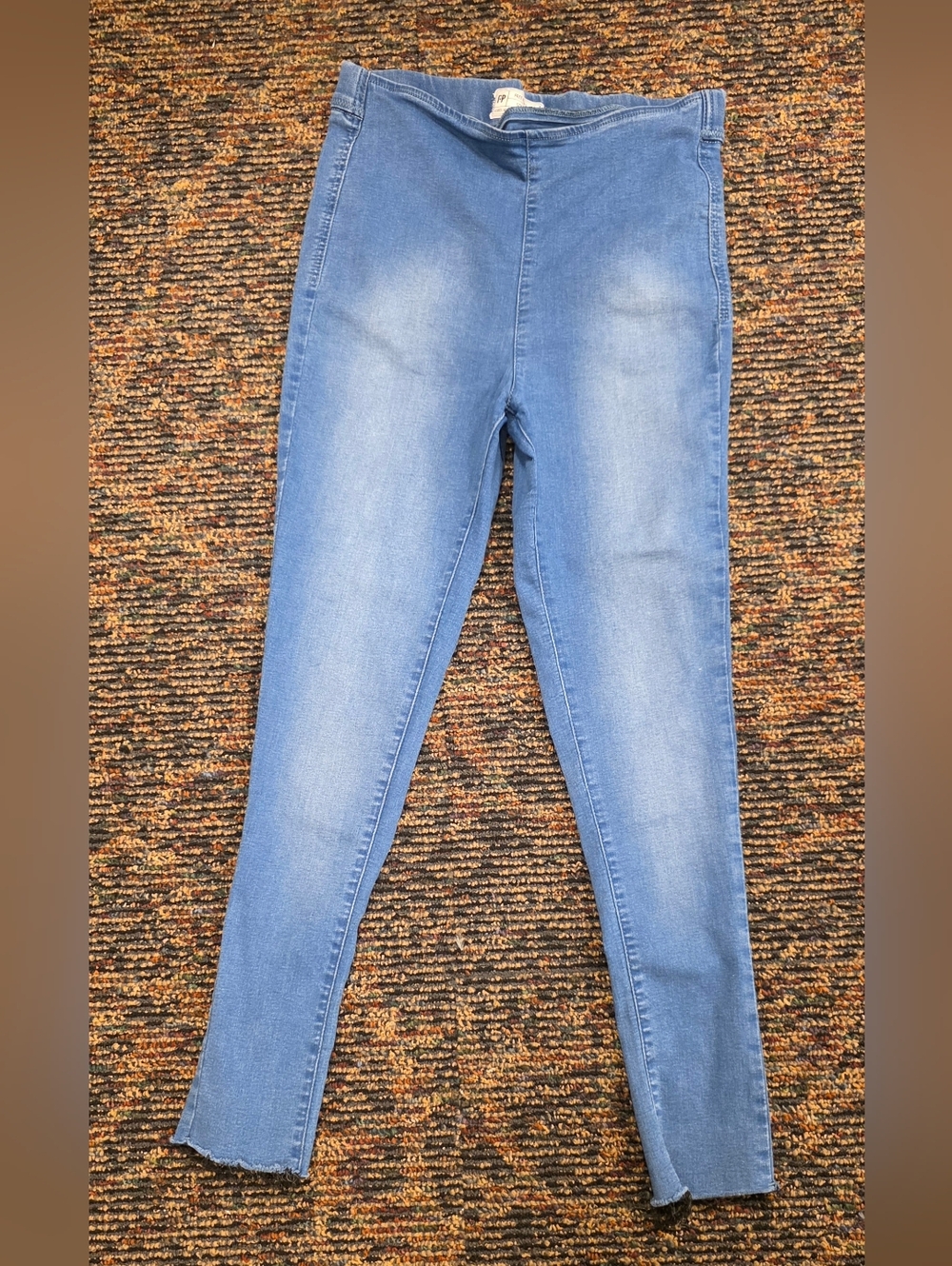Free People Light Blue Stretch High Waist Jeggings